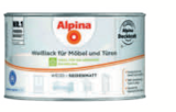 Weißlack für Möbel und Türen von Alpina im aktuellen toom Baumarkt Prospekt für 10,99 €