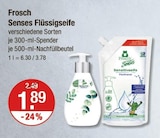 Senses Flüssigseife Angebote von Frosch bei V-Markt Regensburg für 1,89 €