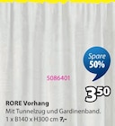 RORE Vorhang im aktuellen JYSK Prospekt für 3,50 €
