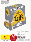 Bière d'Abbaye Blonde Sans Alcool 0.0% - Leffe - Intermarché Hyper à Niort Bière d'Abbaye Blonde Sans Alcool 0.0% - Leffe en promo chez Intermarché Hyper Niort à 5,99 €