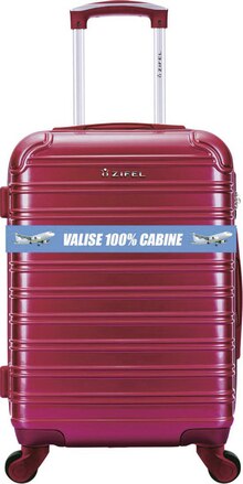 Valise cabine polycarbonate 4R 50 cm bordeaux - Géant Casino à Villeurbanne Valise cabine polycarbonate 4R 50 cm bordeaux en promo chez Géant Casino Villeurbanne à 39,90 €