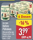 Helles Pülleken im Angebot bei ALDI Nord in Leipzig Helles Pülleken Angebote von Veltins bei ALDI Nord Leipzig für 3,99 €