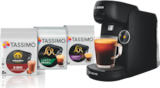 Bundle Tassimo Finesse noire + 3 Tdiscs en promo chez Carrefour Aulnay-sous-Bois à 39,99 €