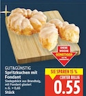 Spritzkuchen mit Fondant von GUT&GÜNSTIG für 0,55 € bei E center im Angebot Spritzkuchen mit Fondant von GUT&GÜNSTIG im aktuellen E center Prospekt