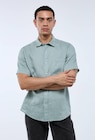 Promo Chemise manches courtes en lin à 21,59 € dans le catalogue Monoprix Margaret ""