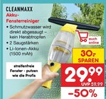 Akku-Fensterreiniger im Angebot bei Netto Marken-Discount in Kiel Akku-Fensterreiniger Angebote von Cleanmaxx bei Netto Marken-Discount Kiel für 29,99 €