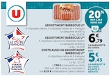 Assortiment Barbecue 4 chipolatas nature, 4 chipolatas herbes et 4 merguez - U en promo chez U Express Istres à 5,43 €