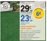 Gazon synthétique "Beaux Jours" en promo chez E.Leclerc Bordeaux à 23,99 €