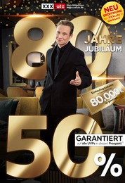 XXXLutz Möbelhäuser Prospekt für Garbsen mit 28 Seiten XXXLutz Möbelhäuser Prospekt "80 JAHRE JUBILÄUM" für Garbsen, 28 Seiten, 16.12.2024 - 29.12.2024