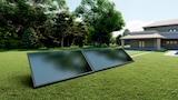 Kit photovoltaïque d’autoconsommation plug & play 460 watts crête en 2 panneaux avec support en promo à 499,00 € chez Brico Dépôt Kit photovoltaïque d’autoconsommation plug & play 460 watts crête en 2 panneaux avec support dans le catalogue Brico Dépôt