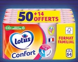 Papier hygiénique confort x50 roses - LOTUS dans le catalogue Intermarché