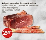 Original spanischer Serrano-Schinken im aktuellen V-Markt Prospekt für 2,69 €