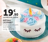 Gâteau licorne dans le catalogue Super U