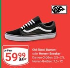 Old Skool Damen- oder Herren-Sneaker Angebote von Vans bei GLOBUS St. Ingbert für 59,99 €