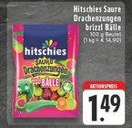 Saure Drachenzungen oder brizzl Bälle Angebote von hitschies bei E center Duisburg für 1,49 €