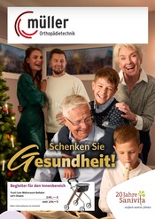 Aktueller Orthopädie Müller GmbH Sanitätshäuser Prospekt in Herzogenaurach und Umgebung, "Schenken Sie Gesundheit!" mit 6 Seiten, 12.11.2025 - 31.01.2026