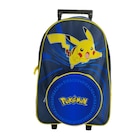 Sac à dos à roulettes Pikachu en promo chez Carrefour Sac à dos à roulettes Pikachu dans le catalogue Carrefour
