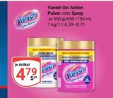 Oxi Action Pulver im Angebot bei GLOBUS in Leipzig Oxi Action Pulver Angebote von Vanish bei GLOBUS Leipzig für 4,79 €