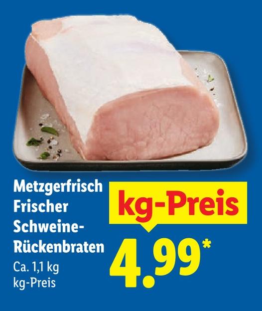 Metzgerfrisch Frischer Schweine-Rückenbraten