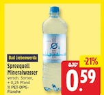 Spreequell Mineralwasser von Bad Liebenwerda für 0,59 € bei EDEKA im Angebot Spreequell Mineralwasser von Bad Liebenwerda im aktuellen EDEKA Prospekt