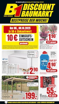 B1 Discount Baumarkt Prospekt BESTPREISE DER WOCHE! mit  Seiten in Frankenthal (Pfalz) und Umgebung