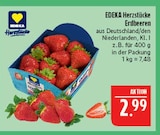 Erdbeeren im Angebot bei Marktkauf in Schwabach Erdbeeren Angebote von EDEKA Herzstücke bei Marktkauf Schwabach für 2,99 €