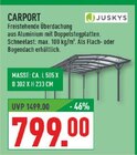 Carport Angebote von Juskys bei Marktkauf Moers für 799,00 €