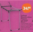 Standtrockner Pegasus 150 Solid Black im tegut Prospekt Standtrockner Pegasus 150 Solid Black von Leifheit im aktuellen tegut Prospekt für 34,99 €