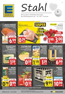 Bier im aktuellen EDEKA Prospekt (Dormagen) Bier im EDEKA Prospekt "Aktuelle Angebote" mit 26 Seiten (Dormagen)