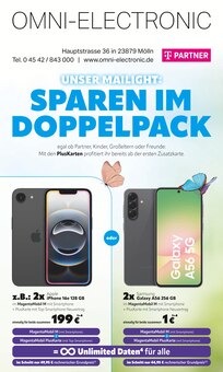 Aktueller Omni-Electronic Prospekt (Mölln, 8 Seiten zum blättern Omni-Electronic Prospekt UNSER MAILIGHT: SPAREN IM DOPPELPACK mit 8 Seiten