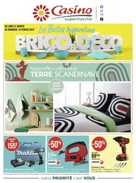 Catalogue Casino Supermarchés à Épinal, avec 16 pages Prospectus Casino Supermarchés à Épinal, "Les Belles Inspirations Brico & Déco", 16 pages, 23/01/2023 - 19/02/2023