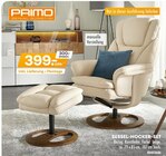 Sessel-Hocker-Set von Primo im aktuellen Möbel Kraft Prospekt