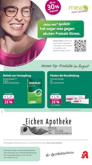 Aktueller mea - meine apotheke Prospekt "Unsere August-Angebote" Seite 1 von 4 Seiten für Krefeld