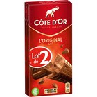 Tablette de chocolat L'Original - CÔTE D'OR en promo chez Carrefour Market Dreux à 3,58 €