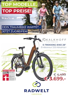 Radwelt Coesfeld Prospekt TOP MODELLE. TOP PREISE! mit 1 Seite