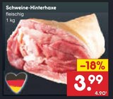 Schweine-Hinterhaxe bei Netto Marken-Discount im Abensberg Prospekt für 3,99 €