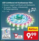 LED Lichtband mit Audiosensor Angebote bei Netto Marken-Discount Mainz für 9,99 €