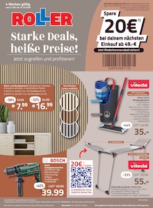 Bohrmaschine im aktuellen ROLLER Prospekt (Koblenz) Bohrmaschine im ROLLER Prospekt "Starke Deals, heiße Preise!" mit 4 Seiten (Koblenz)