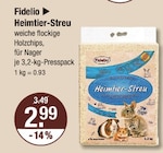 Heimtier-Streu von Fidelio im aktuellen V-Markt Prospekt für 2,99 €