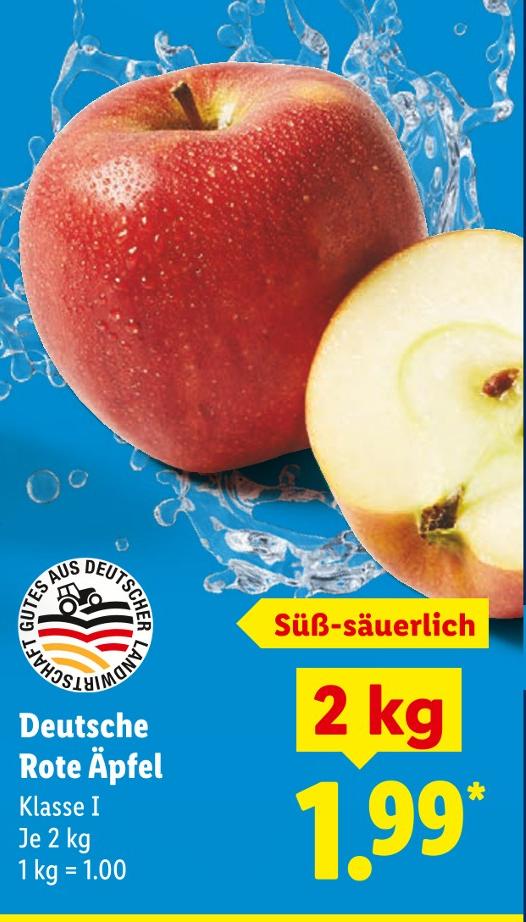 Deutsche Rote Äpfel