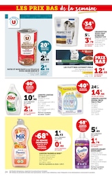 Prix et réduction Vaisselle dans le prospectus Super U en cours Offre Vaisselle dans le catalogue Super U du moment à la page 24