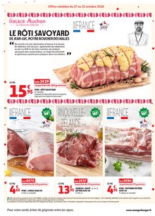 Promotion Comté dans le prospectus Auchan Hypermarché, valable du 27/10/2026 au 01/11/2026 Promo Comté dans le catalogue Auchan Hypermarché du moment à la page 10