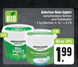 Joghurt Angebote von Andechser Natur bei E center Dresden für 1,99 €