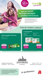 mea - meine apotheke Apotheken Prospekt der aktuellen Woche mit 4 Seiten, gültig von 01.09.2026 bis 30.09.2026, in Crinitzberg und Umgebung Aktueller mea - meine apotheke Apotheken Prospekt in Crinitzberg und Umgebung, "Unsere September-Angebote" mit 4 Seiten, 01.09.2026 - 30.09.2026