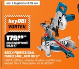 Professional Paneelsäge „GCM 80 SJ“ von Bosch im aktuellen OBI Prospekt