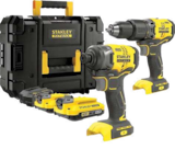 Bohr- und Schlagschrauberset 18 V SFMCK465D2T-QW Angebote von Stanley bei Netto Marken-Discount Leipzig für 159,99 €