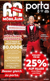 Aktueller porta Möbel Möbel & Einrichtung Prospekt in Aue und Umgebung, "60 JAHRE MÖBILÄUM" mit 4 Seiten, 28.09.2025 - 04.10.2025