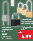 Verstellbares Vorhangschloss Angebote von ABUS bei Kaufland Darmstadt für 5,99 €