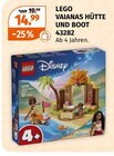 VAIANAS HÜTTE UND BOOT im Müller Prospekt VAIANAS HÜTTE UND BOOT von LEGO im aktuellen Müller Prospekt für 14,99 €