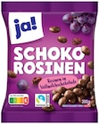 Schoko-Rosinen von ja! im aktuellen REWE Prospekt für 1,29 €